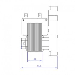 Sneglemotor 5 RPM / min. Hul til aksel � 8,5mm, rotation: clock wise, 230V