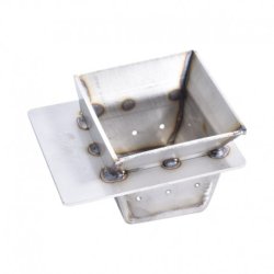 Br�ndesk�l, br�ndekop, fyrfad rustfit Ravelli Ecoteck