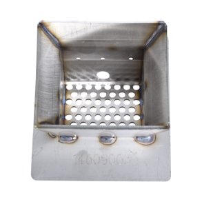Br�ndesk�l, br�ndekop, fyrfad rustfit Ravelli Ecoteck