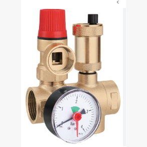 Sikkerheds armatur 2,5 med manometer 