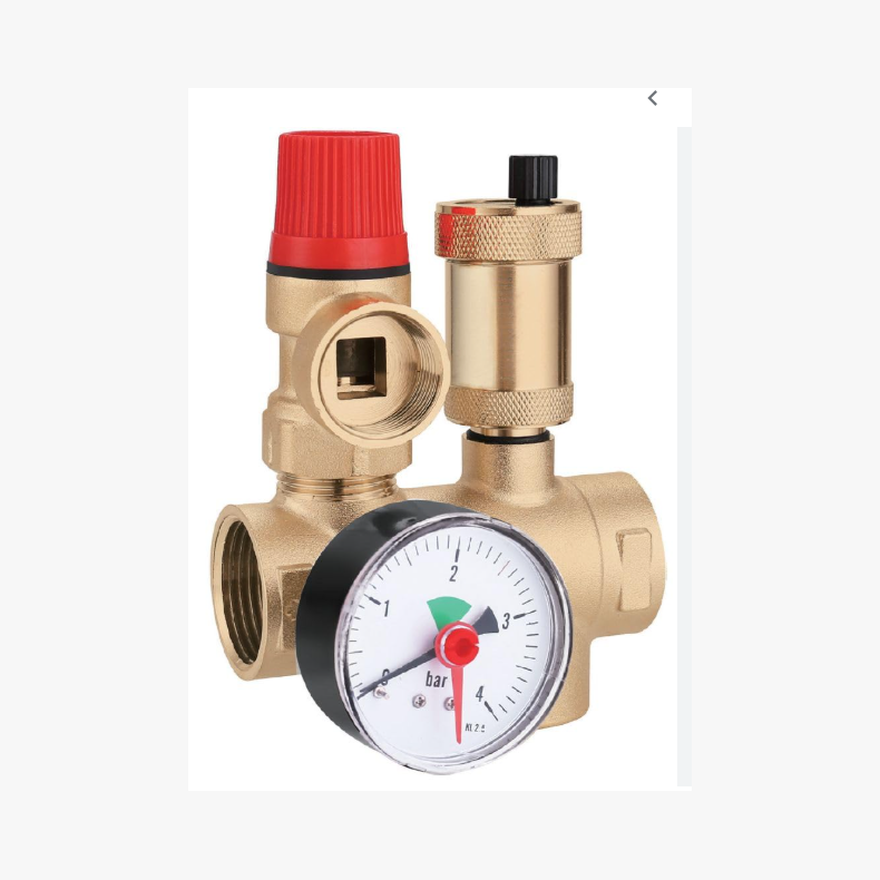 Sikkerheds armatur 2,5 med manometer 